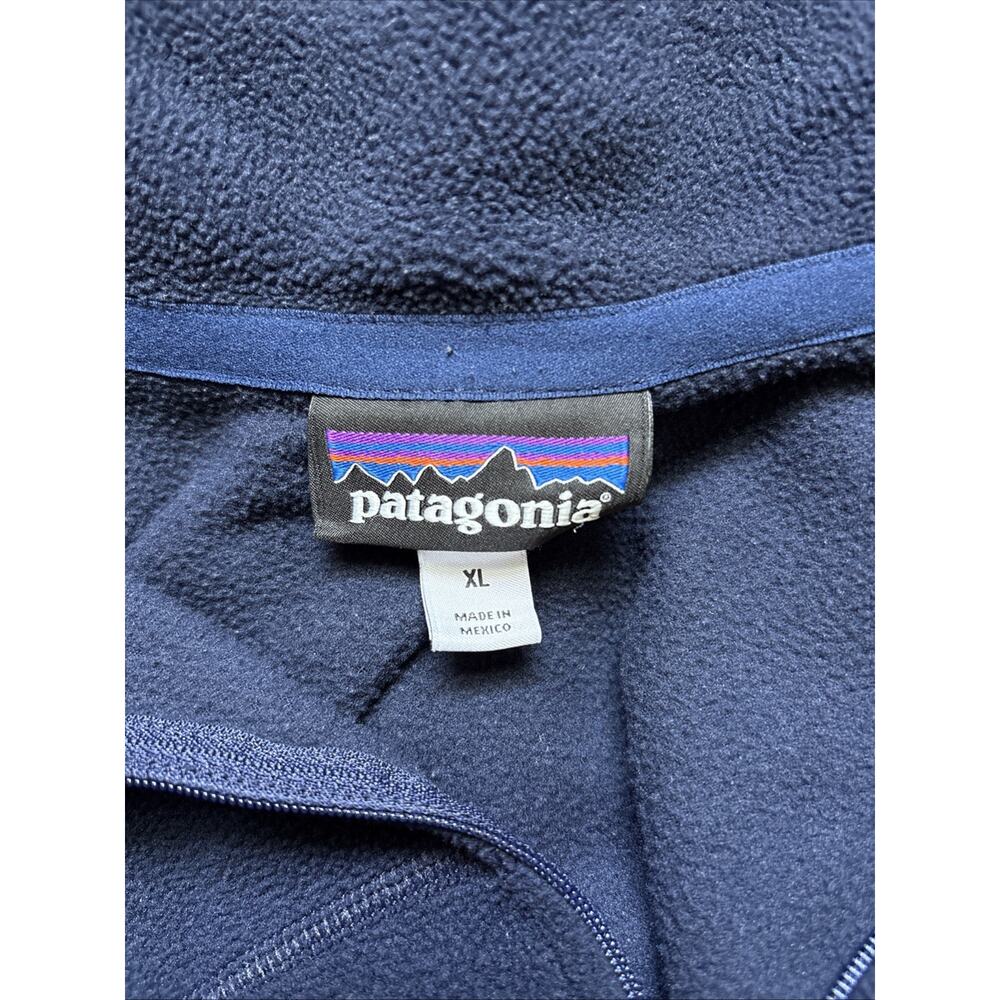 Patagonia Micro D Fleece Pullover Men's XL Blue 1/4 Zip Layer Hiking Outdoors - Picture 8 of 10